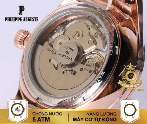 Thời gian được biểu tượng hóa bằng đẳng cấp cùng Đồng Hồ Philippe Auguste